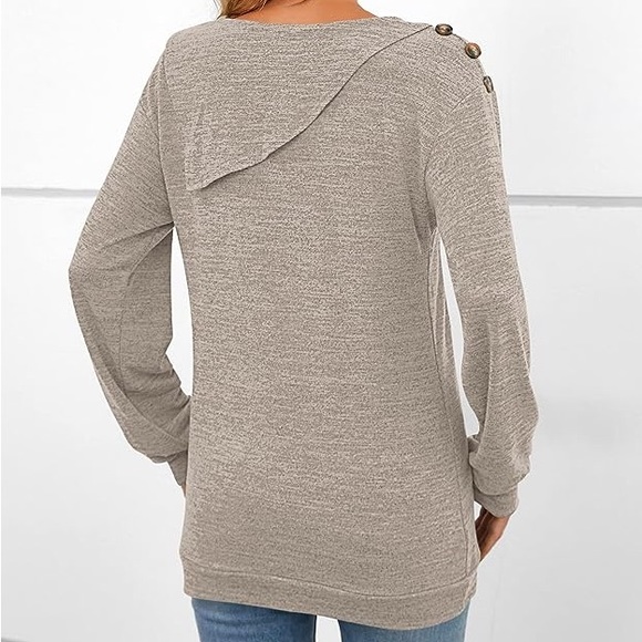 NWOT Women’s Long Sleeve Tunic Top Lightweight Sweater - Picture 3 of 13